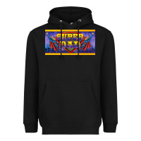 Black super dad Heavyweight Hoodie - BarkalooDesign