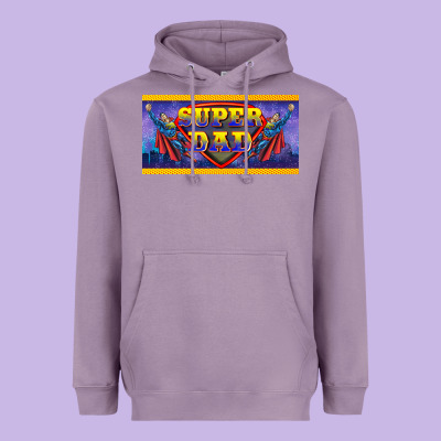 Super Dad Heavyweight Hoodie Designed By Barkaloodesign