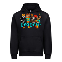 Black cozy season with coffee cup Urban Hoodie - AdoDesignShop