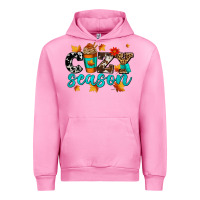 Fuchsia Pink cozy season with coffee cup Urban Hoodie - AdoDesignShop