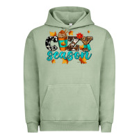 Pigment Oil Green cozy season with coffee cup Urban Hoodie - AdoDesignShop