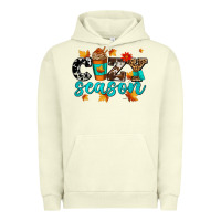 Pigment Pistachio cozy season with coffee cup Urban Hoodie - AdoDesignShop