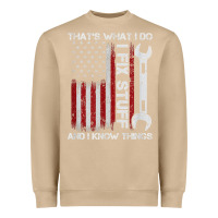 Mushroom That_s What I Do I Fix Stuff And I Know Things American Flag Heavyweight Sweatshirt - trangStudio
