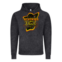 Vintage Black Remember your roots Vintage Hoodie - HowdyJamesFarm