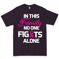 In This Family No One Fights Alone Cancer Survivor Premium Tee | Teevron