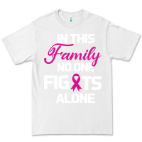 White In This Family No One Fights Alone Cancer Survivor Premium Tee - Bettercallsaul