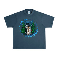 Midnight Navy cozy season Urban Heavy Tee - CowGirlArtShop