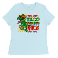 Baby Blue Tacosaurus Rex Ladies Tee - texasbilliewilder