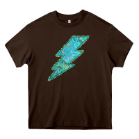 Chocolate Brown Turquoise Lightning Heavy Core Tee - Bettercallsaul