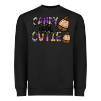 Black Candy Corn Cutie Heavyweight Sweatshirt - CowhideDigitalArt