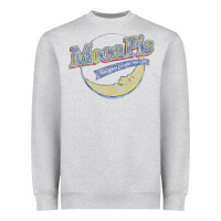 Heather Grey Moonpie Distressed Retro Heavyweight Sweatshirt - trangStudio