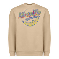 Mushroom Moonpie Distressed Retro Heavyweight Sweatshirt - trangStudio