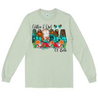Matcha Glitter Dirt Mama Of Both Cow Flowers Long Sleeve Tee - CowCowDesign