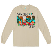 Mushroom Glitter Dirt Mama Of Both Cow Flowers Long Sleeve Tee - CowCowDesign