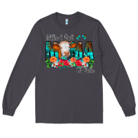 Smoke Glitter Dirt Mama Of Both Cow Flowers Long Sleeve Tee - CowCowDesign