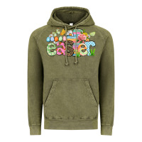 Vintage Olive Happy Easter Easter Day Vintage Hoodie - CowGirlArtShop