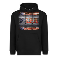 Black papa metal and american flag tumbler Heavyweight Hoodie - BarkalooDesign