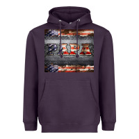 Plum papa metal and american flag tumbler Heavyweight Hoodie - BarkalooDesign