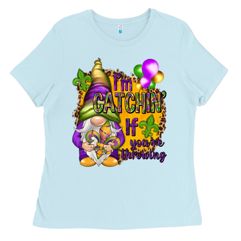 I'm Catching If You're Throwing Ladies Tee by NancyCooperArtShop | Teevron