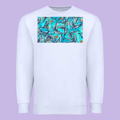 Humpback Whale Cup Premium Sweatshirt Designed By Barkaloodesign