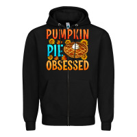 Black Pumpkin pie obsessed Zipper Hoodie - Artiststas
