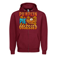 Burgundy Pumpkin pie obsessed Zipper Hoodie - Artiststas