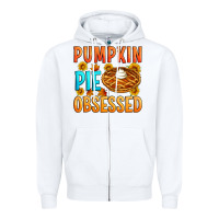 White Pumpkin pie obsessed Zipper Hoodie - Artiststas