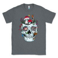 Charcoal Heather halloween skull collector mushrooms flowers and butterflies sweatshirt Classic Tee - trangStudio