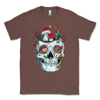 Chestnut halloween skull collector mushrooms flowers and butterflies sweatshirt Classic Tee - trangStudio