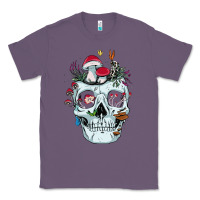 Lavender halloween skull collector mushrooms flowers and butterflies sweatshirt Classic Tee - trangStudio