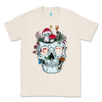 Natural halloween skull collector mushrooms flowers and butterflies sweatshirt Classic Tee - trangStudio