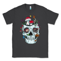 Smoke halloween skull collector mushrooms flowers and butterflies sweatshirt Classic Tee - trangStudio