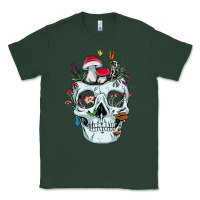 Sports Green halloween skull collector mushrooms flowers and butterflies sweatshirt Classic Tee - trangStudio