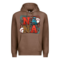 Chestnut Baseball nana leopard frame Premium Hoodie - LillyAllenDesigns