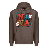 Coffee Baseball nana leopard frame Premium Hoodie - LillyAllenDesigns