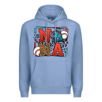 Colony Blue Baseball nana leopard frame Premium Hoodie - LillyAllenDesigns