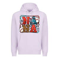 Lilac Baseball nana leopard frame Premium Hoodie - LillyAllenDesigns