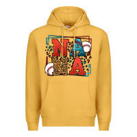 Mustard Baseball nana leopard frame Premium Hoodie - LillyAllenDesigns