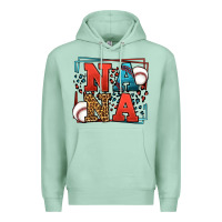Seafoam Baseball nana leopard frame Premium Hoodie - LillyAllenDesigns