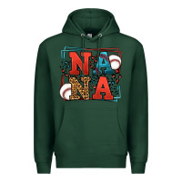 Sports Green Baseball nana leopard frame Premium Hoodie - LillyAllenDesigns