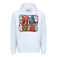 White Baseball nana leopard frame Premium Hoodie - LillyAllenDesigns