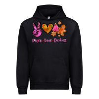 Black peace love cookies Urban Hoodie - AdoDesignShop