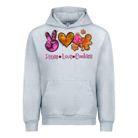 Heather Grey peace love cookies Urban Hoodie - AdoDesignShop