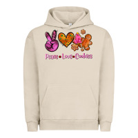 Pigment French Oak peace love cookies Urban Hoodie - AdoDesignShop