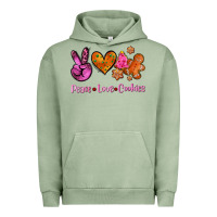 Pigment Oil Green peace love cookies Urban Hoodie - AdoDesignShop