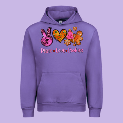 Peace Love Cookies Urban Hoodie Designed By Adodesignshop