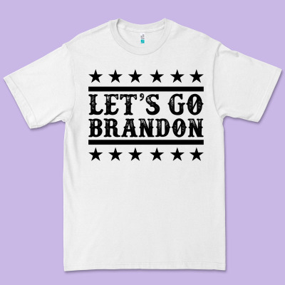 Let's Go Brandon Black Premium Tee Designed By Jasminsmagicworld