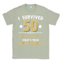 Matcha 50 years of marriage superpower 50th wedding anniversary Classic Tee - trangStudio