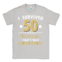 Moon Dust 50 years of marriage superpower 50th wedding anniversary Classic Tee - trangStudio