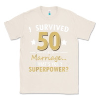 Natural 50 years of marriage superpower 50th wedding anniversary Classic Tee - trangStudio